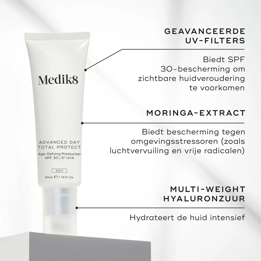 Medik8- ADVANCED DAY TOTAL PROTECT Anti-aging moisturizer SPF 30 - Afbeelding 3