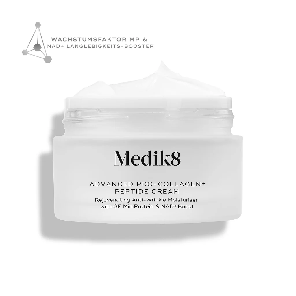 Medik8- ADVANCED PRO-COLLAGEN+ PEPTIDE CREAM Verjongende anti-rimpelcrème met MiniProtein™-groeifactor en NAD+ voor een langere levensduur - Afbeelding 2
